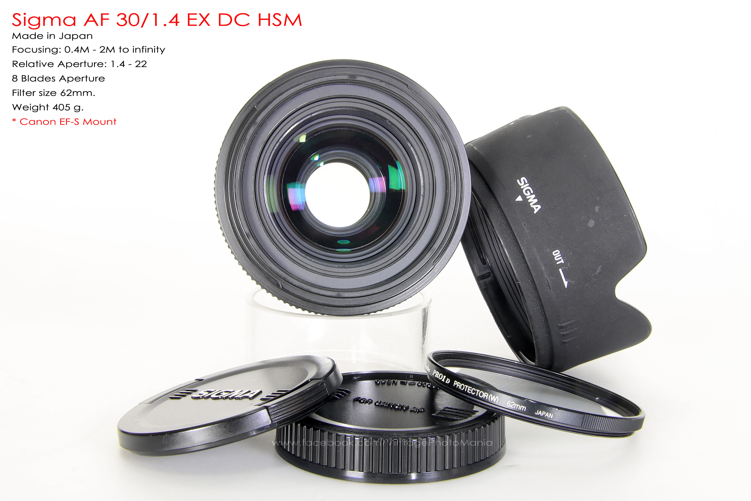 Sigma AF 30/4.4 EX DC HSM *Canon EF-S Mount เลนส์ฟิกซ์ไวแสงละลายหลังสวย