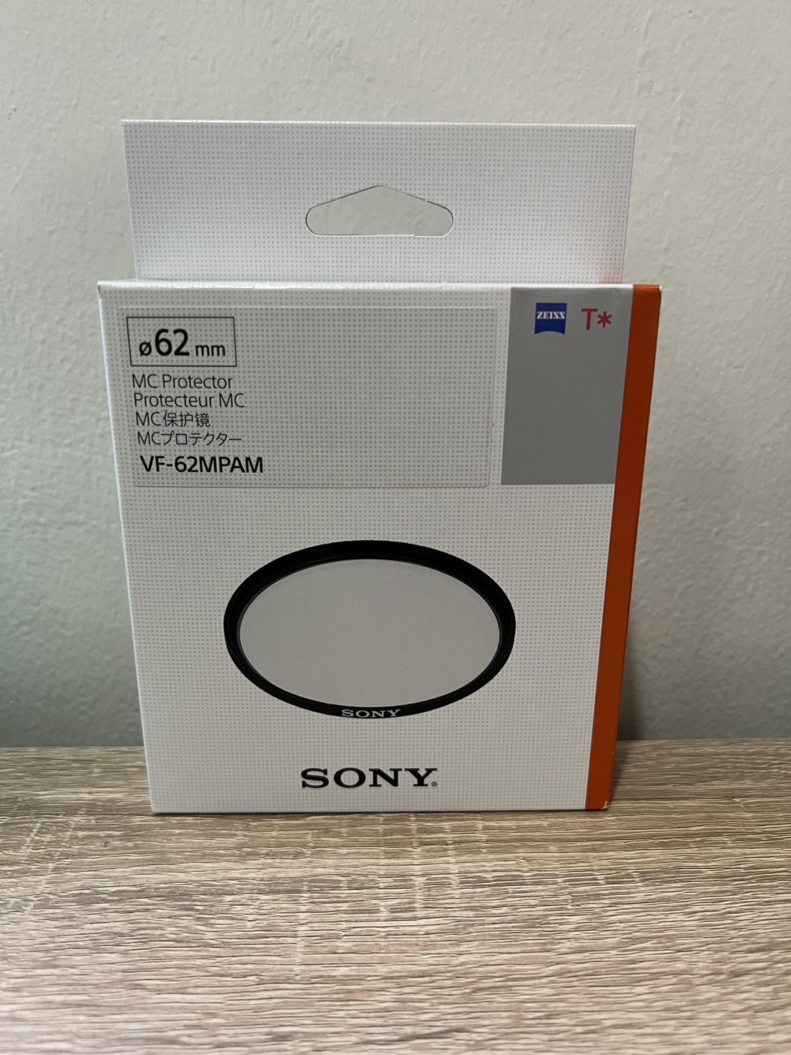 SONY ZEISS T* Filter MC Protecter 62mm ของแท้ 100% ส่งฟรี