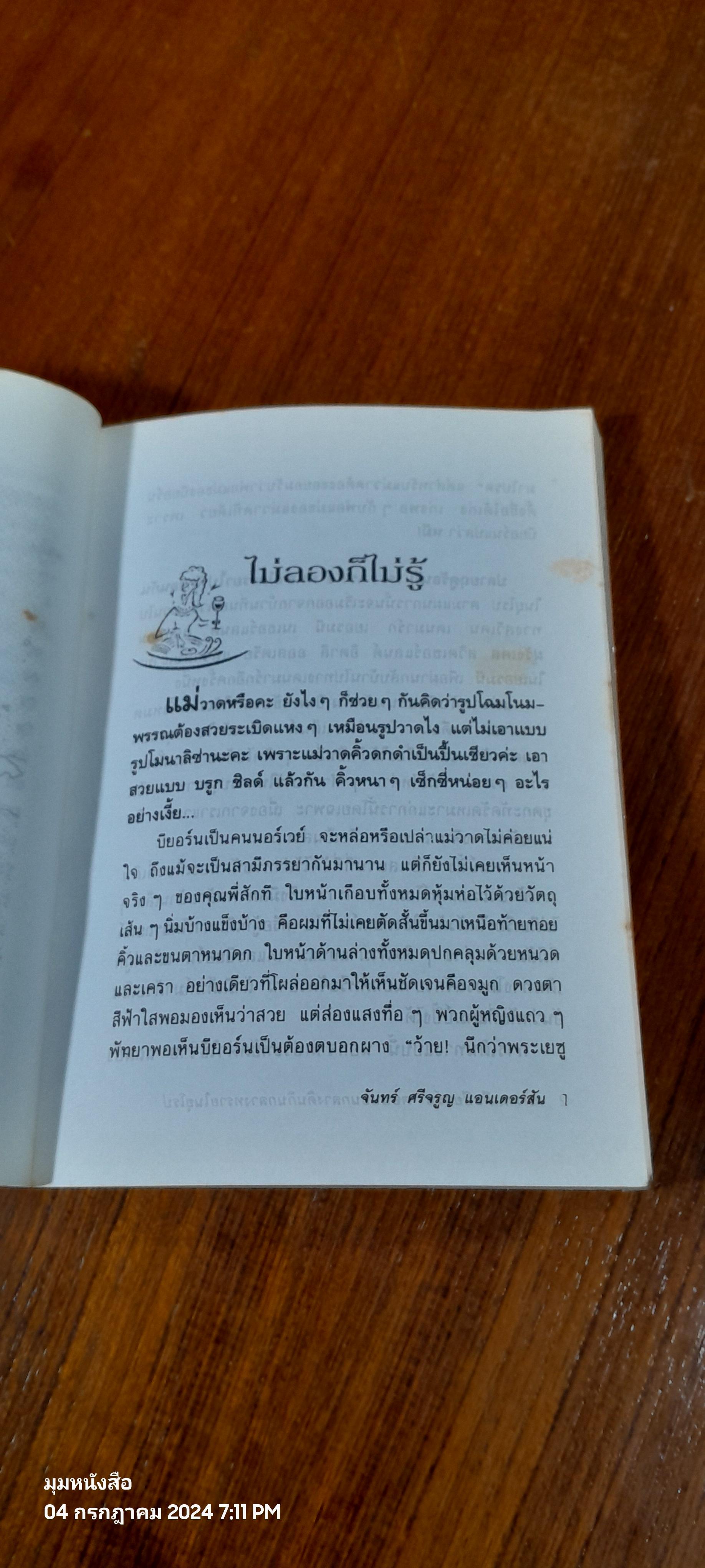 แม่วาดเมียบียอร์น ตอน นอนกลางดินกินกลางทรายในยุโรป / จันทร์ ศรีจรูญ แอนเดอร์สัน