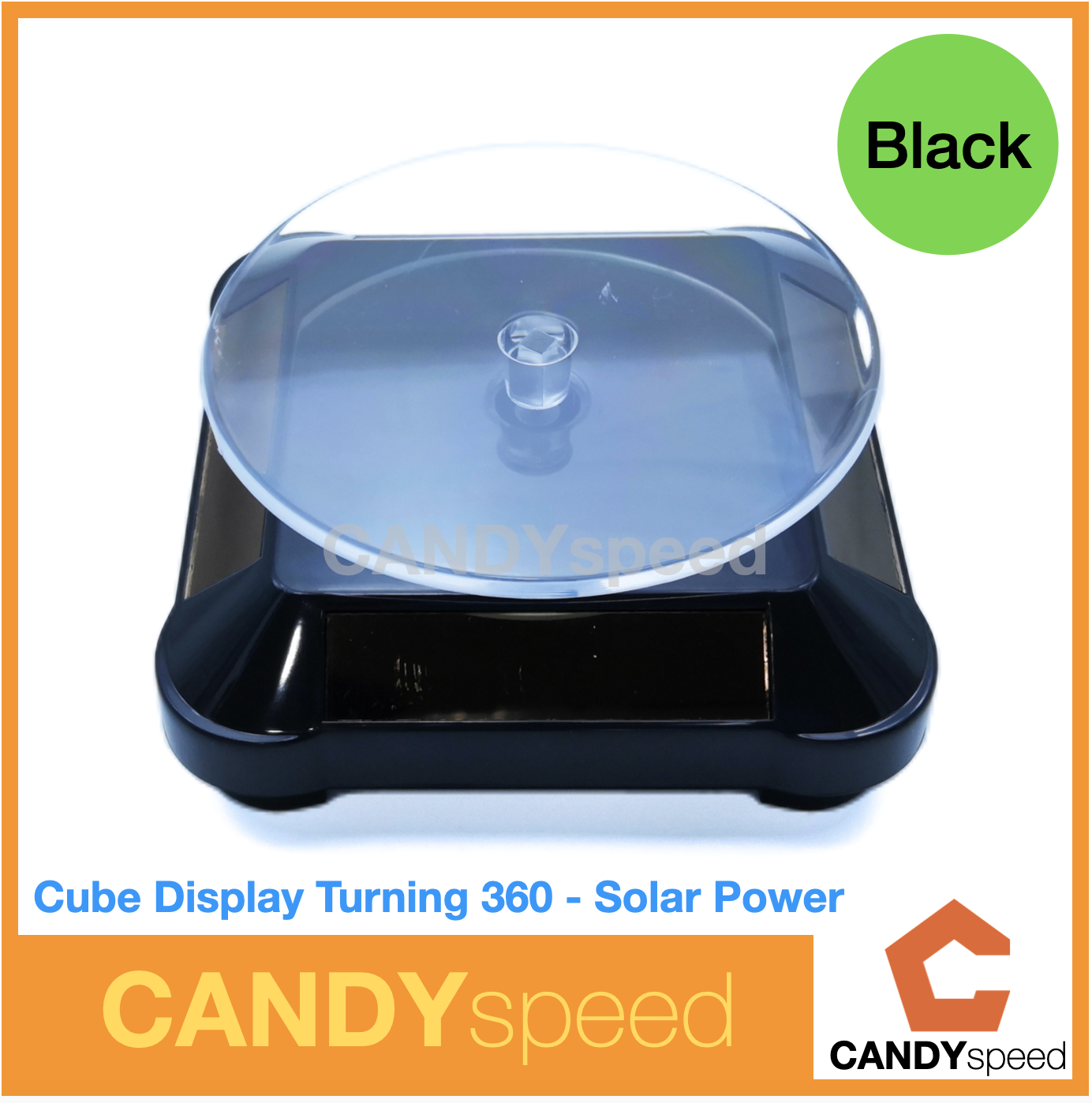 Cube Display 360 Degree Turning Solar Cell Power ใช้พลังงานโซลาเซลล์ | Cube Stand | By CANDYspeed