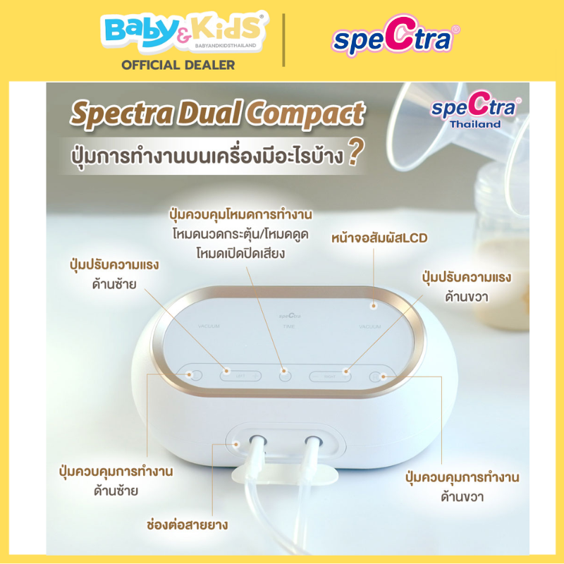 Spectra เครื่องปั๊มนม รุ่น Dual Compact - Chitida Bag