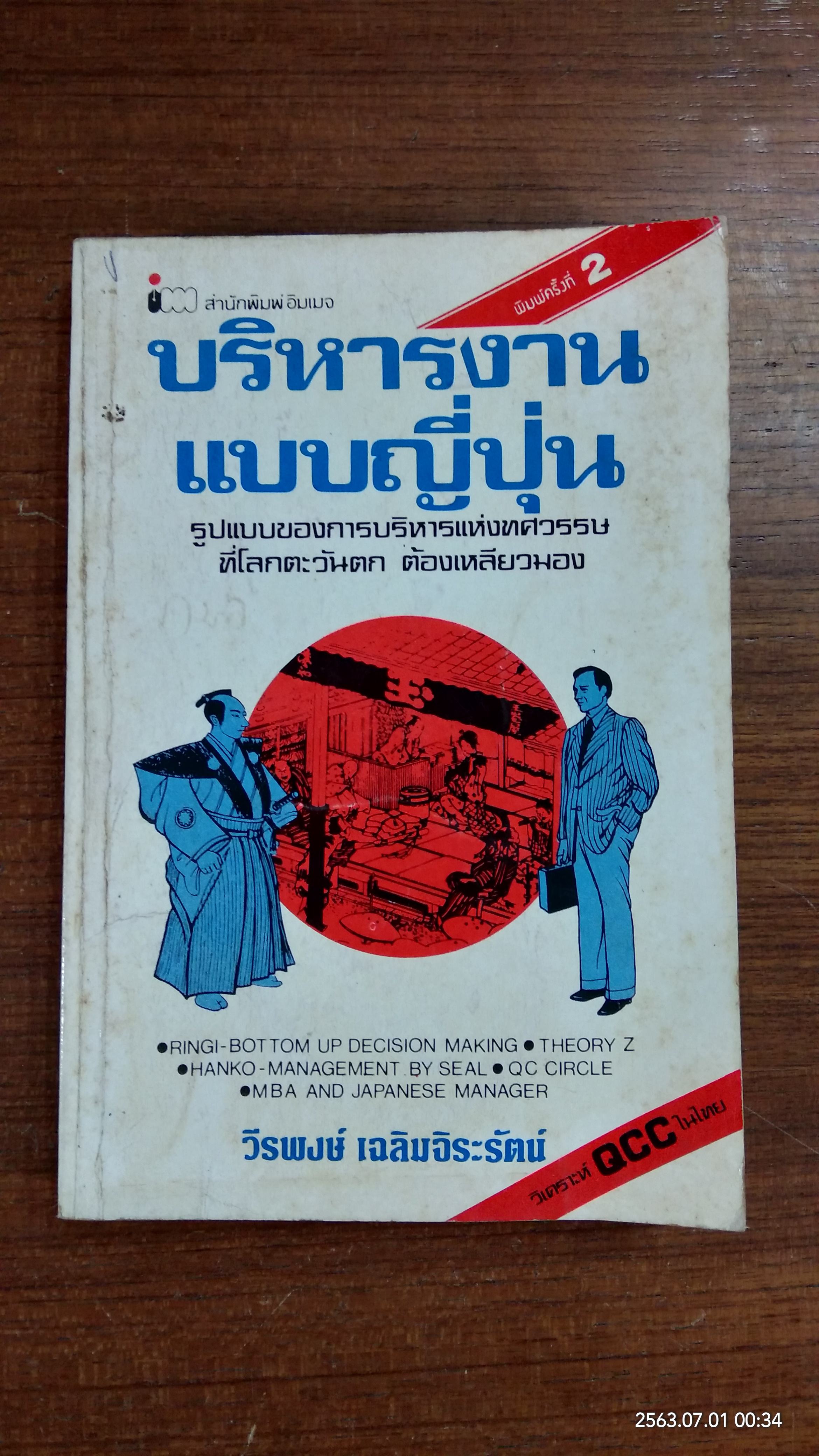 บริหารงานแบบญี่ปุ่น / วีรพงษ์ เฉลิมจิระรัตน์