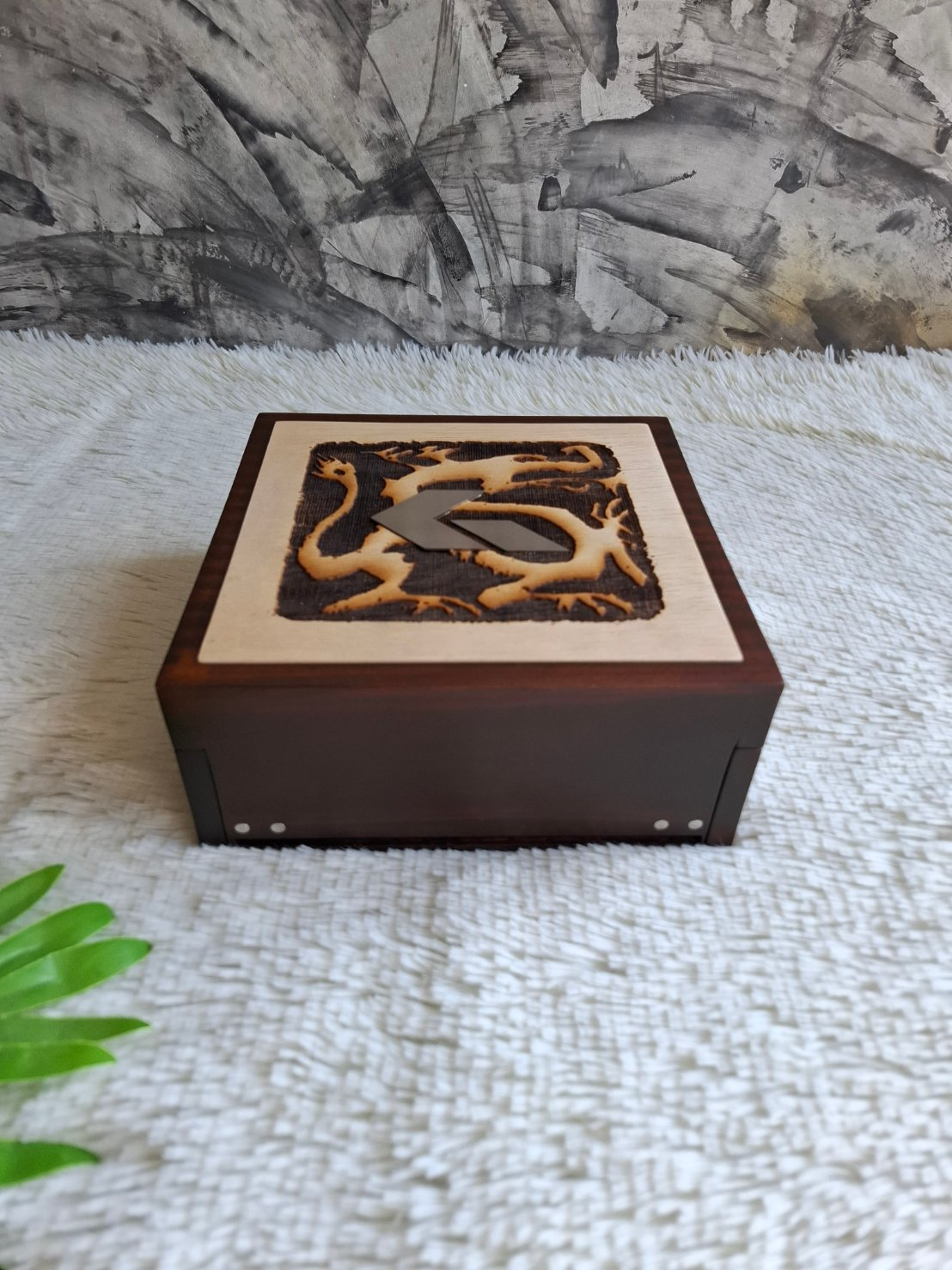 กล่องไม้ใส่แว่นตา