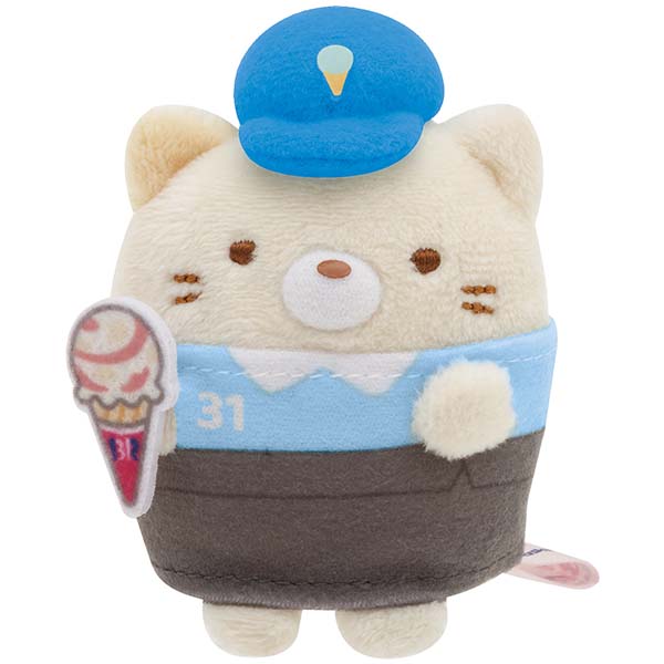 ตุ๊กตา Sumikko Gurashi 31 Ice Cream Series ไซส์ SS ตัวเล็ก แบบพนักงานร้านไอศกรีม ขนาด 7 x 5 x 4.5 ซม.มี 5 แบบให้เลือก