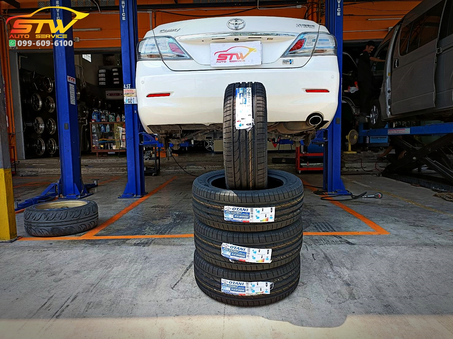 ยาง OTANI KC2000 215/55R17 98W ติดตั้งใส่ TOYOTA CAMRY