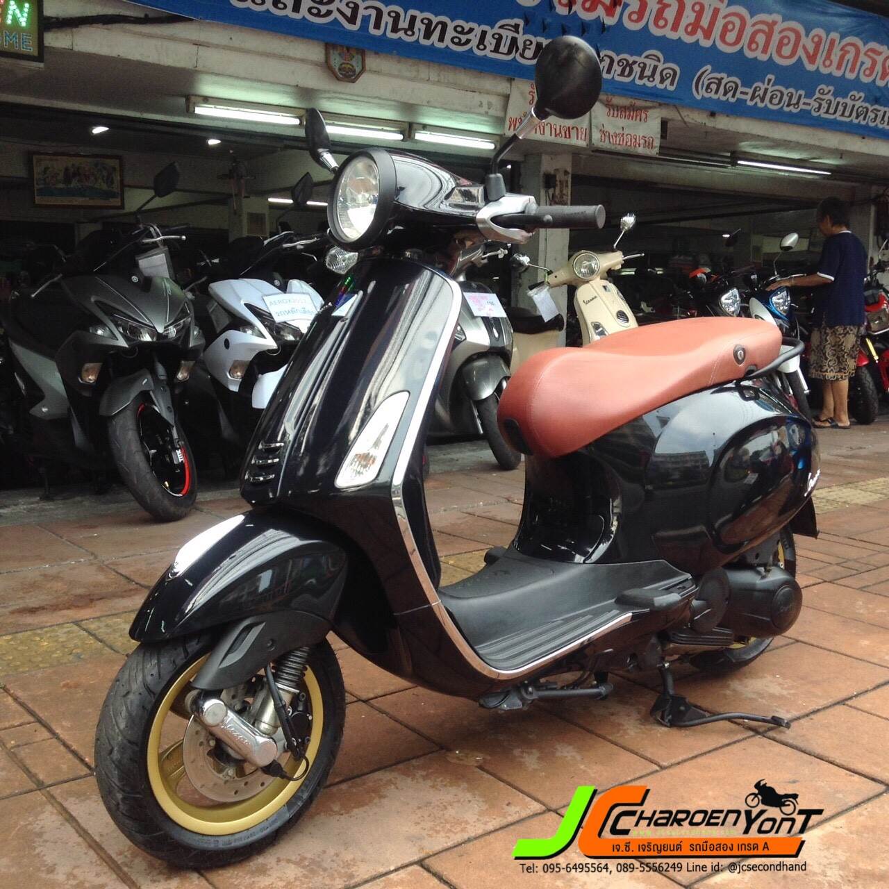 "รถหรู ดูดี มีระดับ" มาพร้อมโปรแรงดาวน์ 4,000 (ไม่รวมค่าดำเนินการไฟแนนซ์) VESPA รุ่น PRIMAVERA150 3VIE จดทะเบียนกลางปี57 รถบ้านมือเดียวแท้ๆ