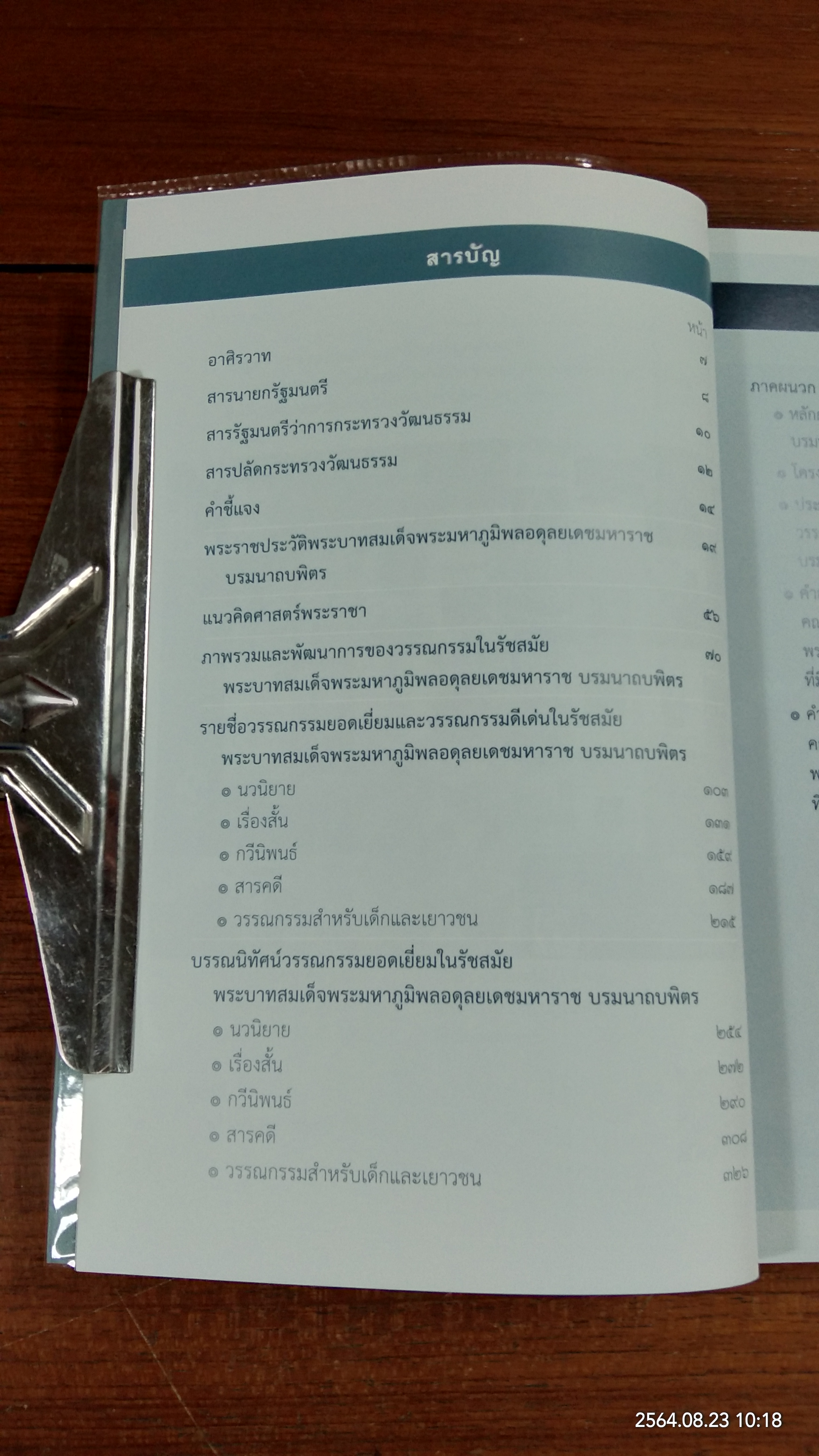วรรณกรรมยอดเยี่ยมในสมัยรัชกาลที่ ๙ ตามแนวคิดศาสตร์พระราชา / กรมศิลปากร