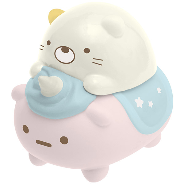 ปากกาหมึกดำ Sumikko Gurashi Tapioca Park หัว 0.7 แบบสีฟ้า ตรงด้านบนเป็นแบบตัวใหญ่ ๆ น่ารักมาก