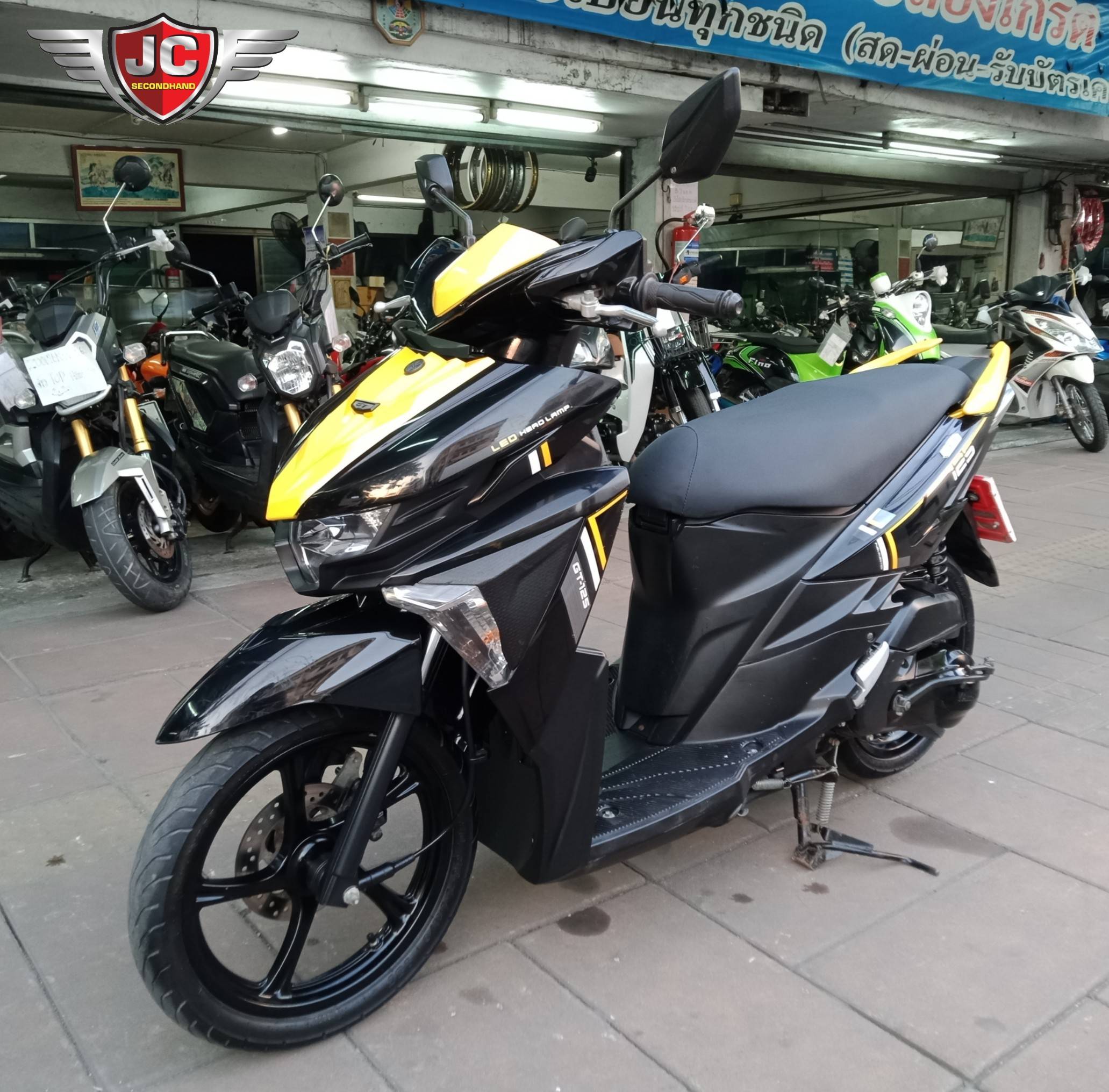 รถบ้านมือเดียวเข้าอีกคัน YAMAHA GT125 ปี 61 สภาพเดิมทั้งคัน เครื่องดีขี่นิ่มเลย ชุดสีแท้ทั้งคันไม่มีรอยล้ม