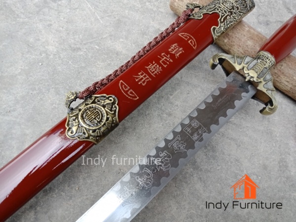 กระบี่ยาว รุ่น Jiansui ปลอกไม้สีแดง