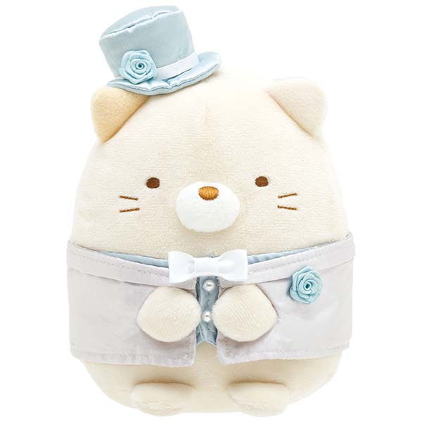 เซ็ตตุ๊กตาคู่แต่งงาน San-X Japanese Welcome Doll (Wedding) แบบ Sumikko Gurashi - Neko (Groom) & Tokage (Bride) ขนาดกล่อง 24 x 30 x 17 ซม. น่ารัก ลิมิเต็ดมาก