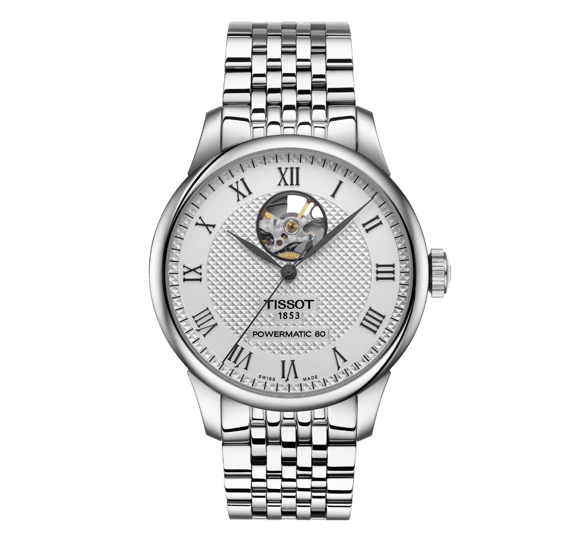 (ประกันศูนย์ 2 ปี) TISSOT LE LOCLE POWERMATIC 80 OPEN HEART T006.407.11.033.02