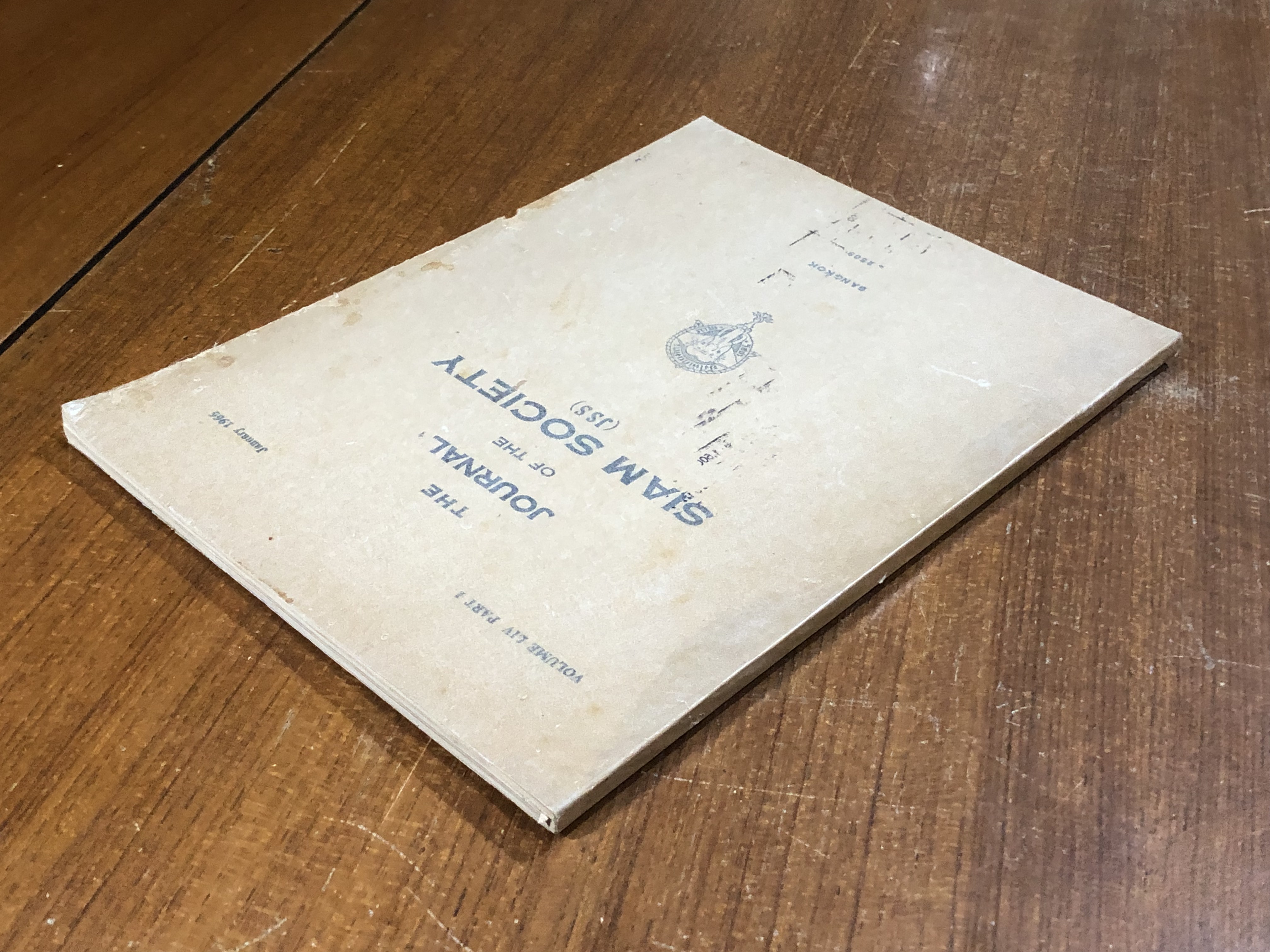 The Journal of The Siam Society (JSS) Volume LIV Part I January 1965