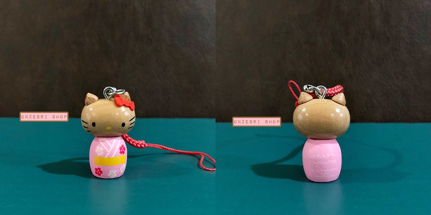 ที่ห้อยมือถือ Hello Kitty Kokeshi Japan Style (Limited Japan) สามารถทำเป็นพวงกุญแจได้ มี 6 แบบให้เลือก