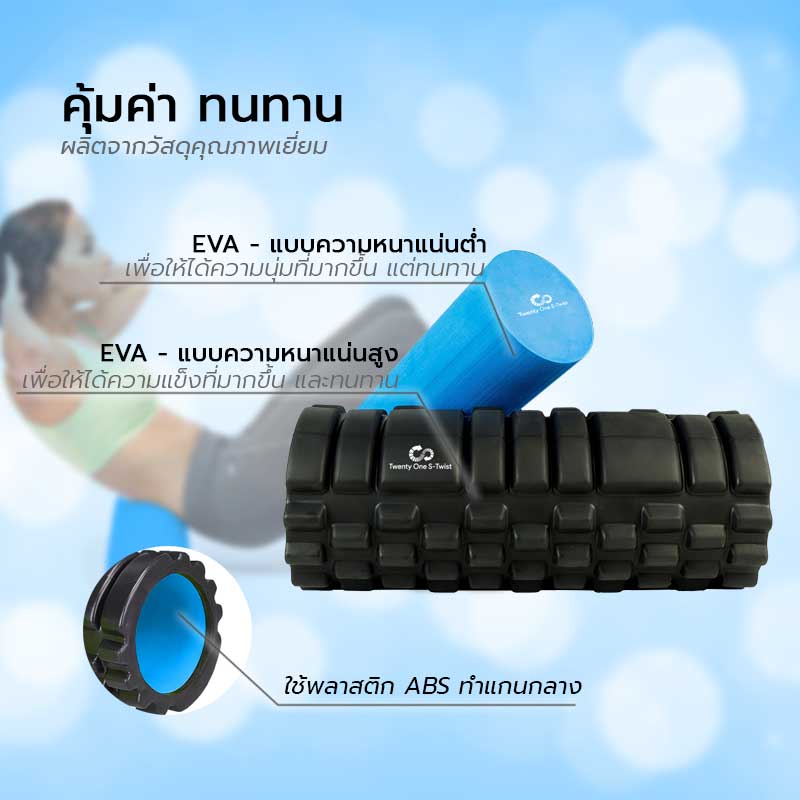 2-in-1 โฟมโรลเลอร์