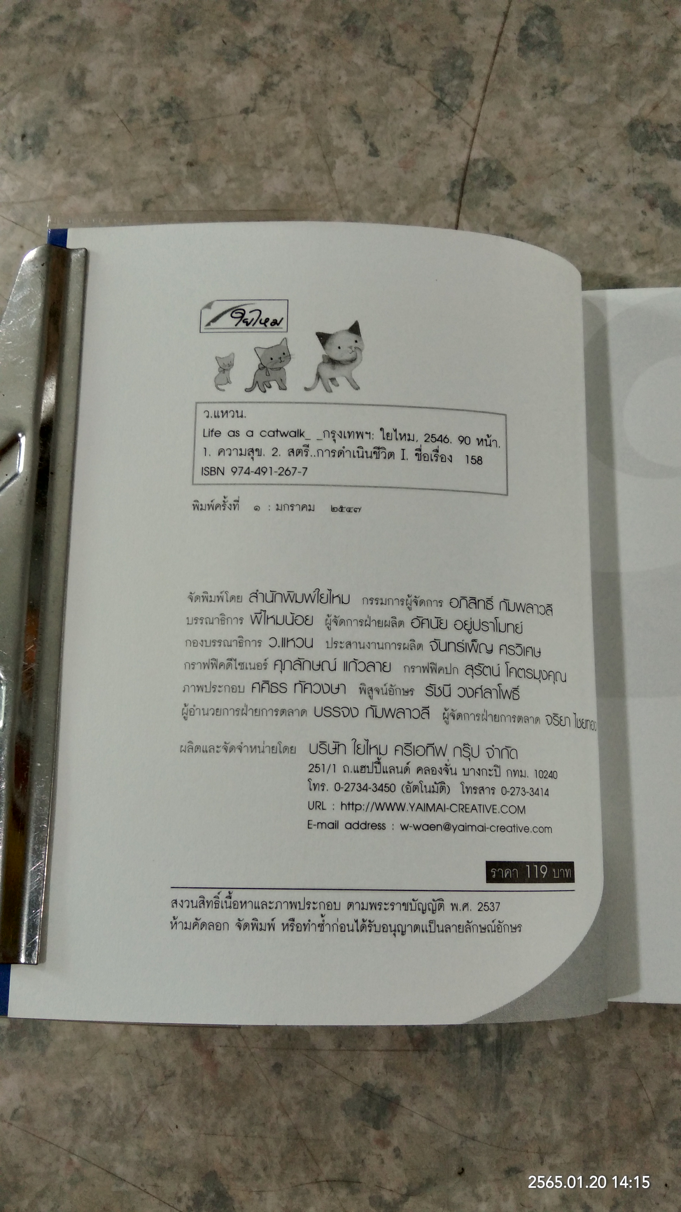 Life as a cat walk / ว.แหวน