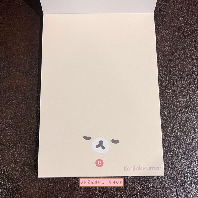 สมุดฉีก Rilakkuma - New Basic Rilakkuma แบบสีน้ำตาลอ่อน ขนาด 14.8 x 10.5 ซม. มี 4 ลาย รวม 100 แผ่น