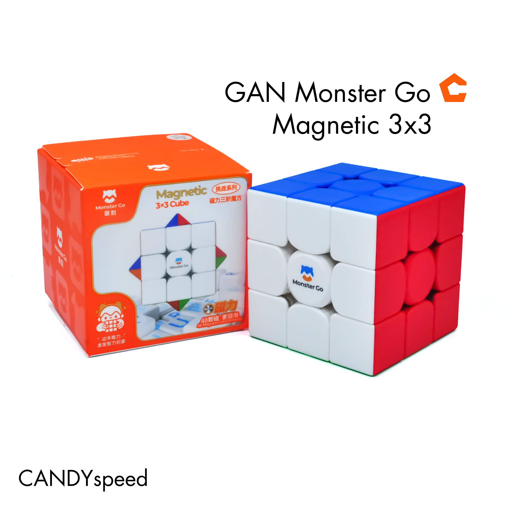 ว้าวมาก รูบิค GAN Monster Go Magnetic 3x3 | EDU | by CANDYspeed