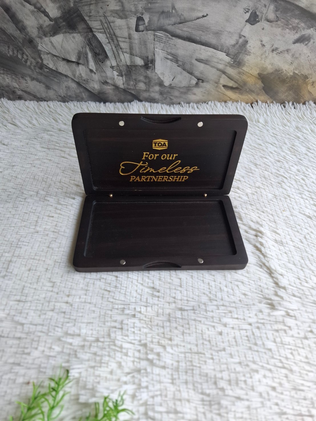 กล่องไม้ใส่ดินสอสี