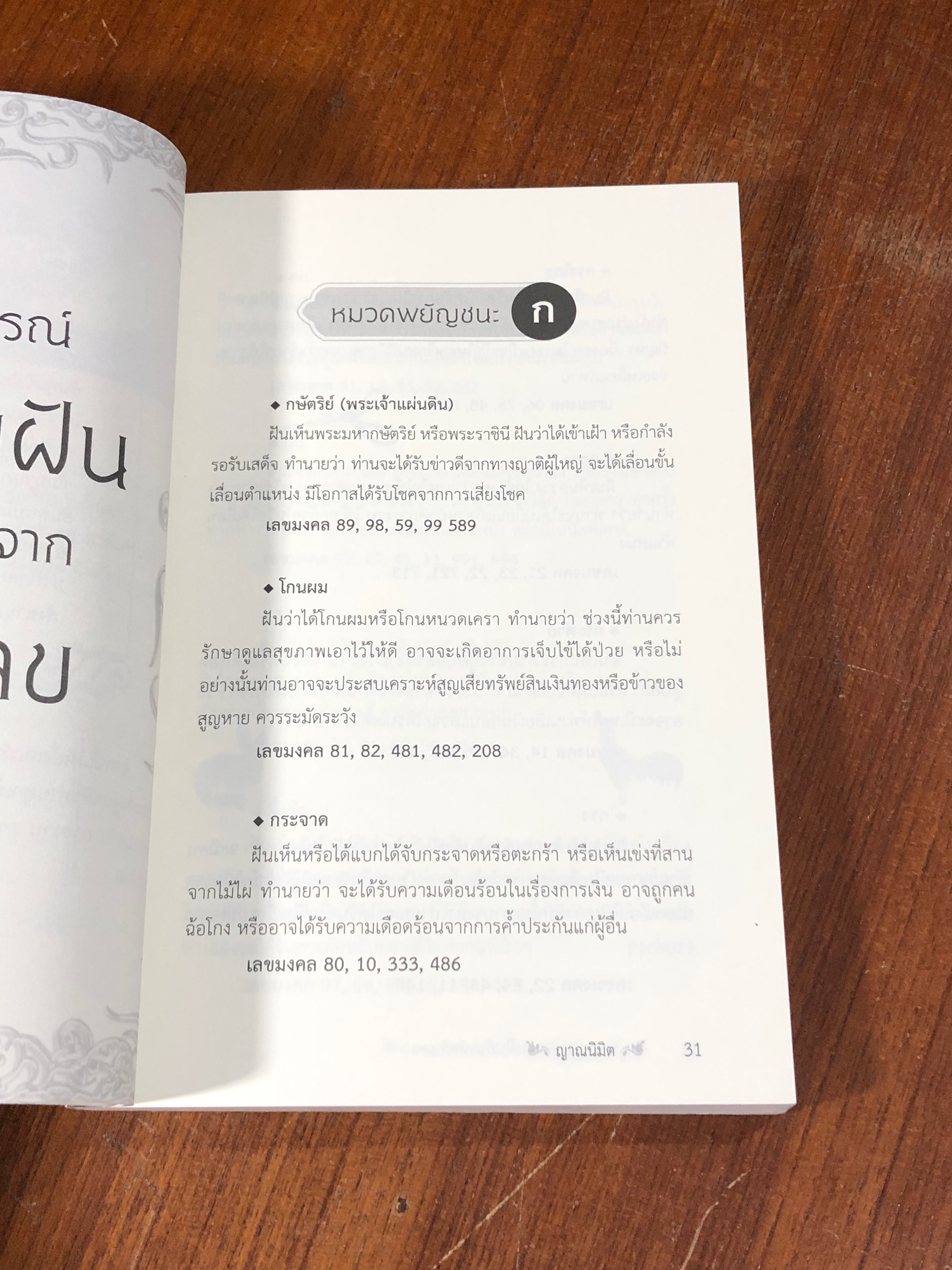 พยากรณ์ความฝันกับรหัสตัวเลข / ญาณนิมิต