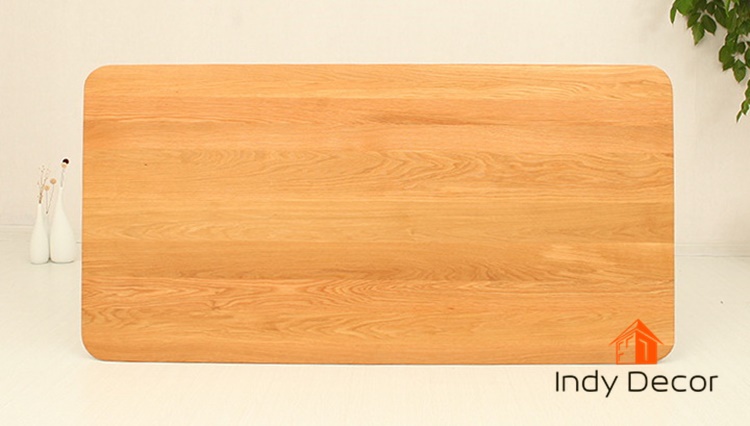 โต๊ะอาหารไม้โอ๊ค รุ่น Boomber สีธรรมชาติ