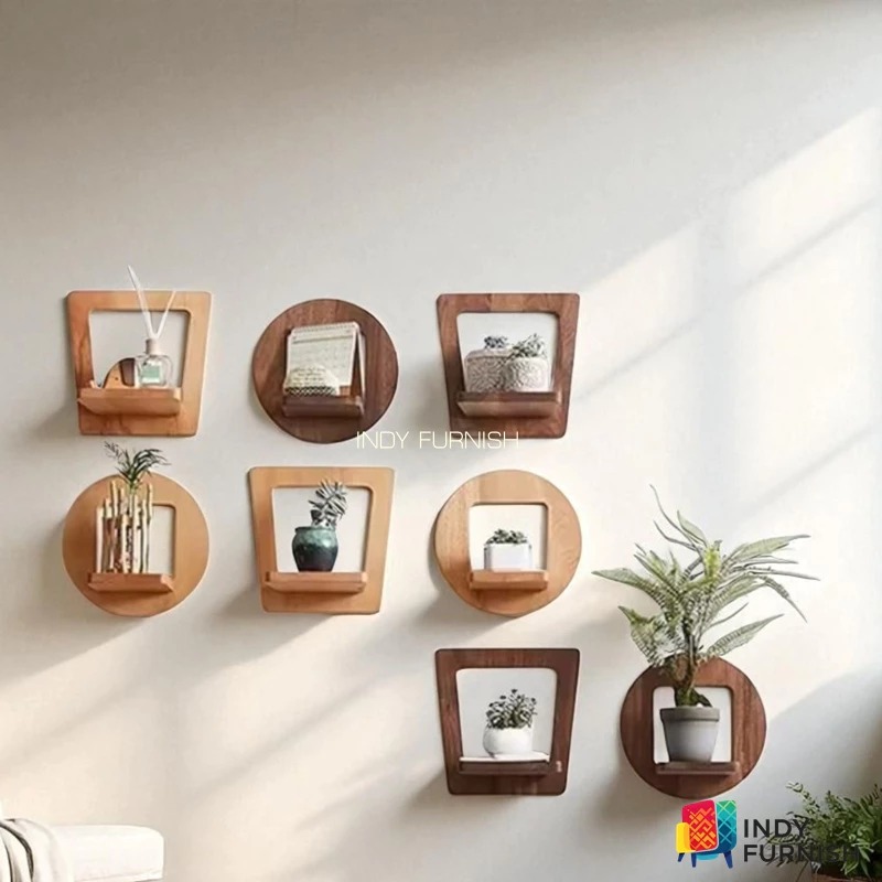 ชั้นวางต้นไม้ หิ้งพระ วางของ รุ่น Sata ไม้ยางพารา ( ราคา/1ชิ้น)