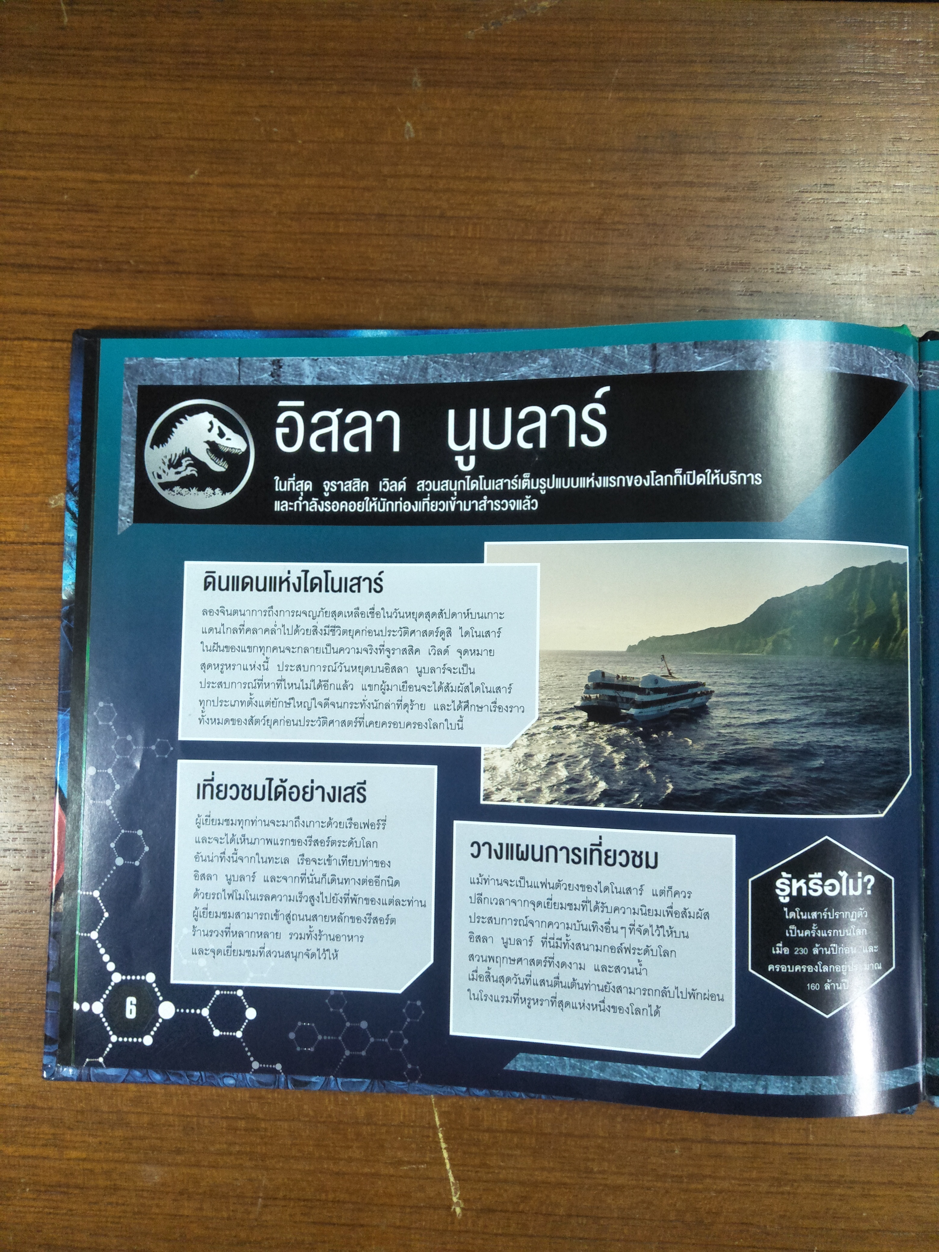 JURASSIC WORLD ไดโนเสาร์คืนชีพ / แคโรไลน์ โรว์แลนด์ส : เรื่อง ชวธีร์ รัตนดิลก ณ ภูเก็ต : แปล