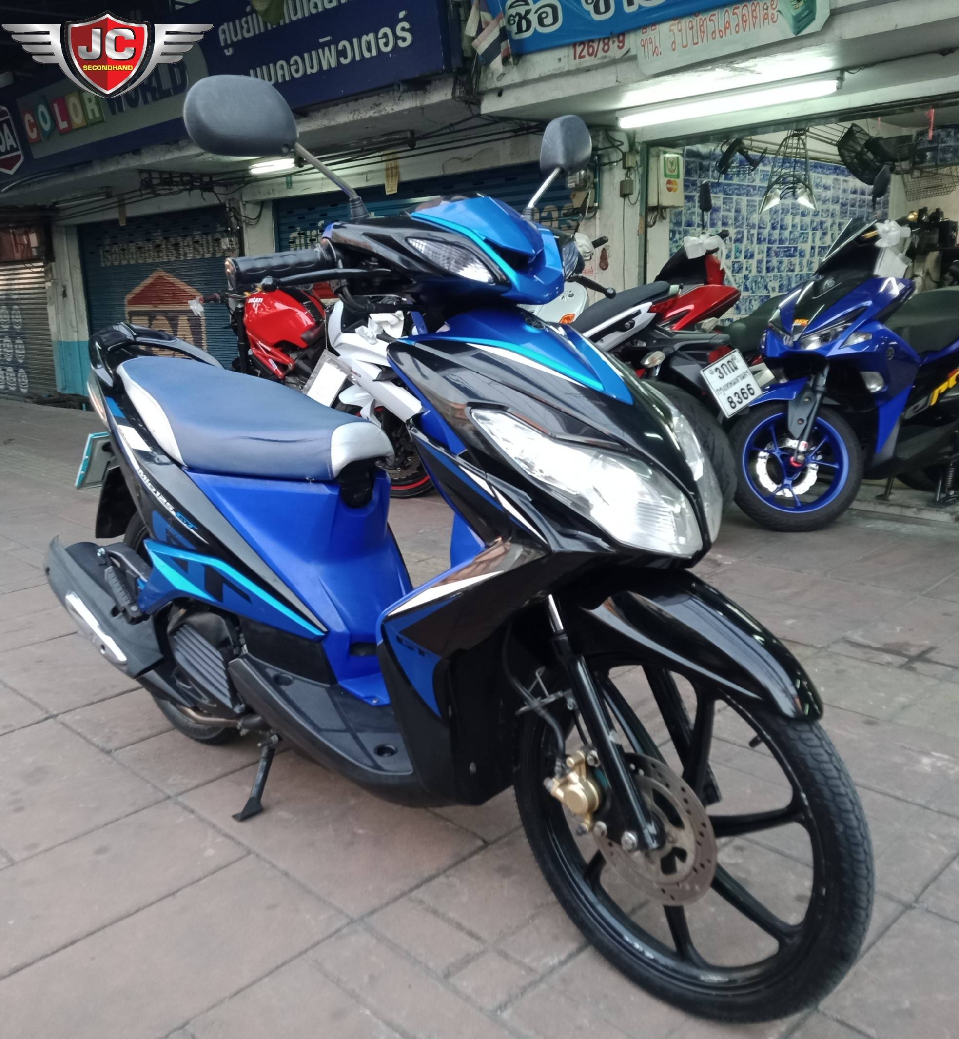 รถบ้านเข้าใหม่ YAMAHA MIO125GT จดทะเบียนปี55 เครื่องดีเดิม สตาร์ทติดง่าย ขับขี่ดี ชุดสีแท้ทั้งคัน ล้อแม็กแต่ง ยางใหม่กริ๊บ