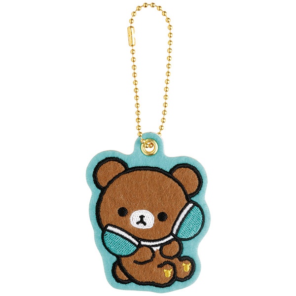 พวงกุญแจ Rilakkuma Gaming Collection Patch Charm (Limited) ขนาด 6 x 5.6 ซม. ไม่มีขายทั่วไป เป็นแบบต้องลุ้นกับทางหน้าร้าน San-X ที่ญี่ปุ่นเท่านั้น มี 2 แบบให้เลือก