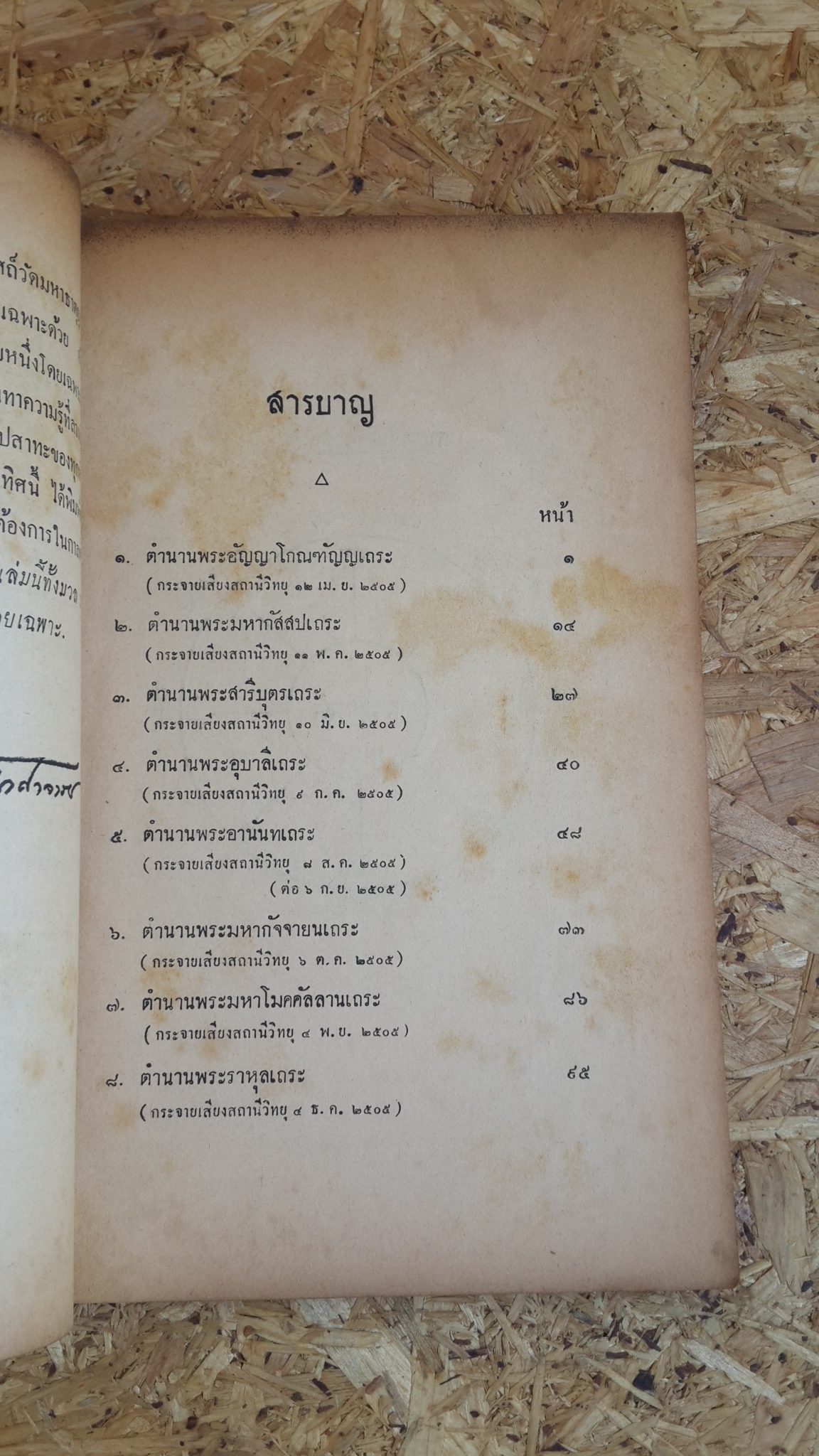 ตำนานพระอรหันต์ ๘ ทิศ : อนุสรณ์ในงานฌาปนกิจศพ นายปราโมทย์ จุฬจัมบก