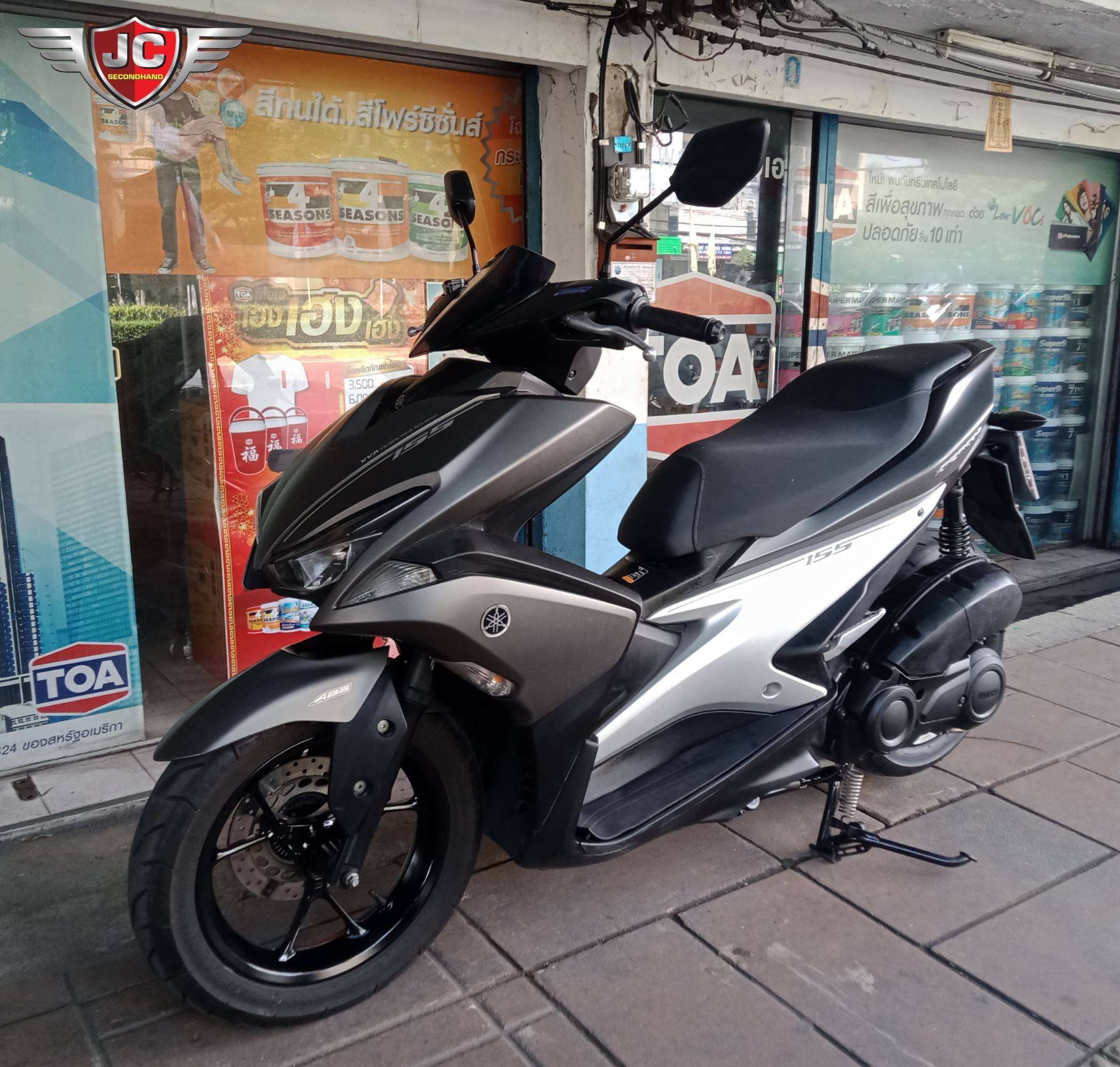รถAutomatic สายพันธ์ุสปอร์ต YAMAHA AEROX 155 จดปลายปี60 รถบ้าน เครื่องเดิม