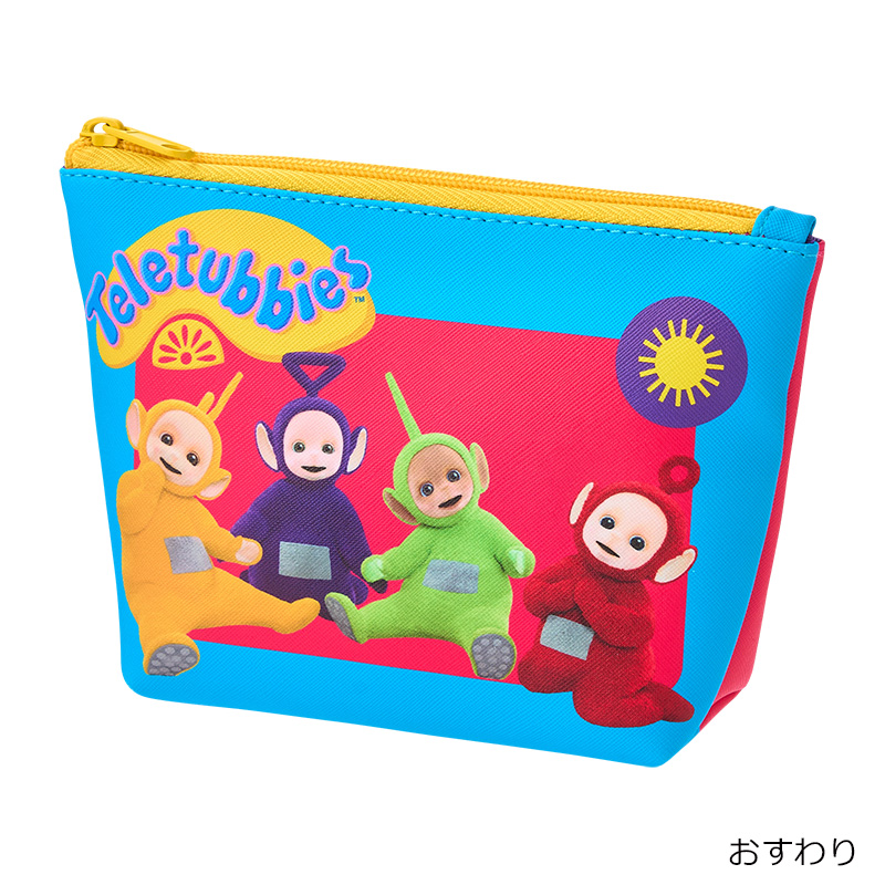กระเป๋า Teletubbies Pouch จาก Plaza Japan แบบสีฟ้า ขนาด 20 x 13 x 6 ซม. ทำจากหนัง PU แบบมี texture