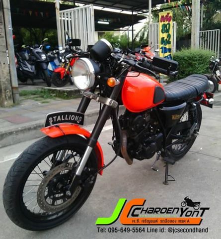 STALLION Centaur CAFE150 รถปลายปี 57 รถสภาพดี เดิม ทรง CLASSIC สวยๆ โช็คหัวกลับหล่อๆ เครื่องเดิม ดี