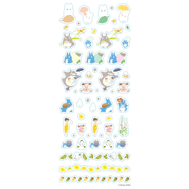 Sticker Studio Ghibli Schedule Seal แบบ My Neighbor Totoro สติกเกอร์ขนาดเล็ก ไว้แปะสมุดไดอารี่ได้ ขนาด 7 x 17 ซม.