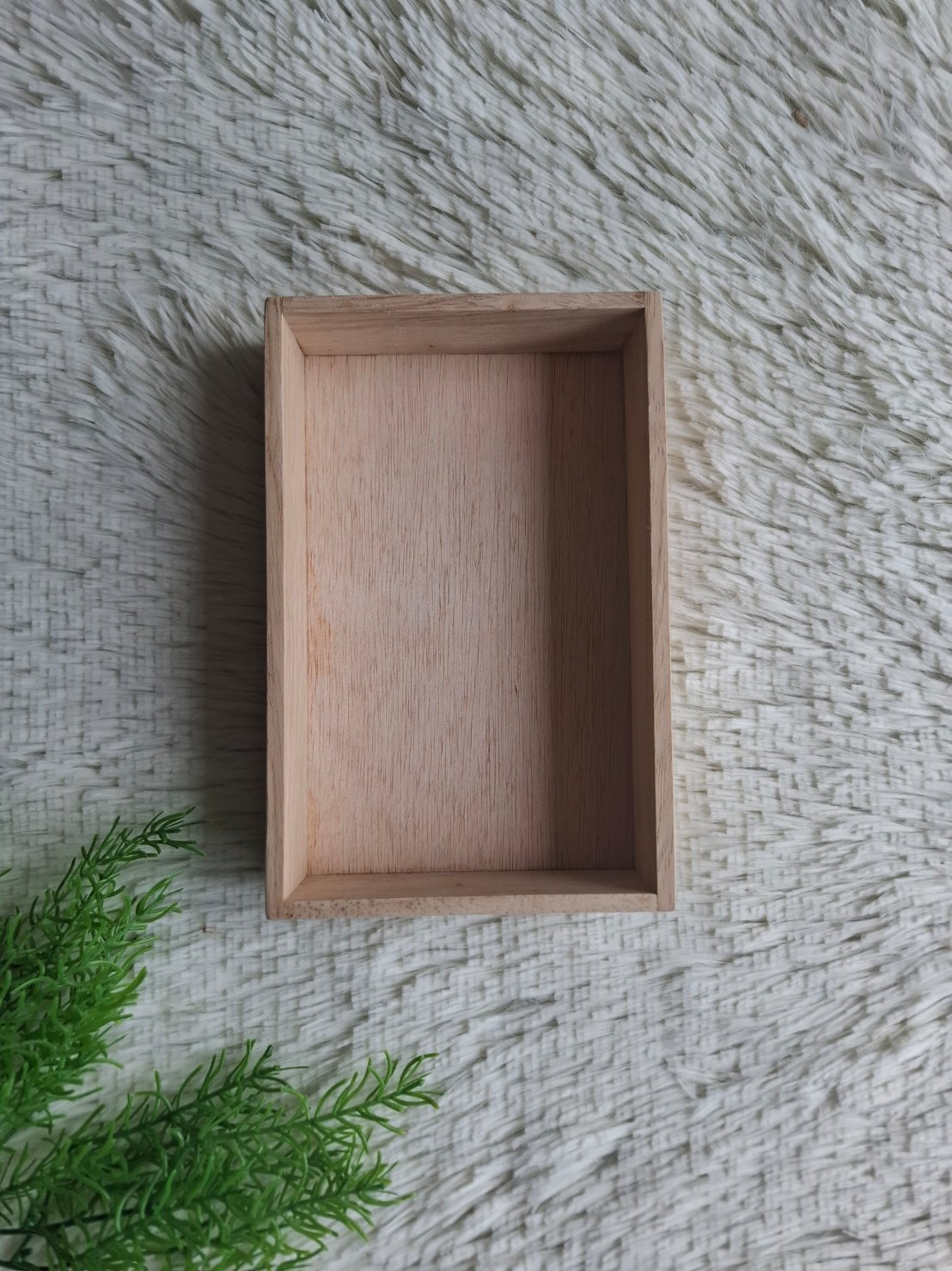 ถาดไม้ยางพารา(มีฝาปิด)