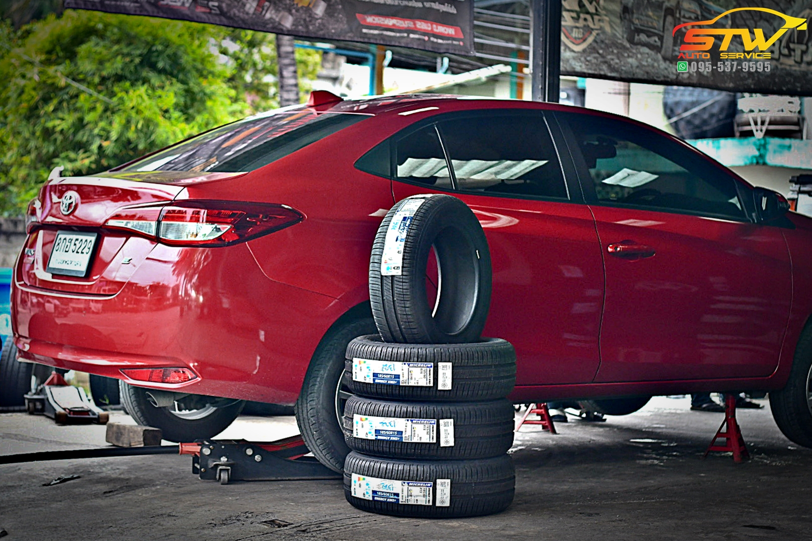 เปลี่ยนยาง TOYOTA YARIS ATIV MICHELIN Energy XM2+ 185/60R15 88H