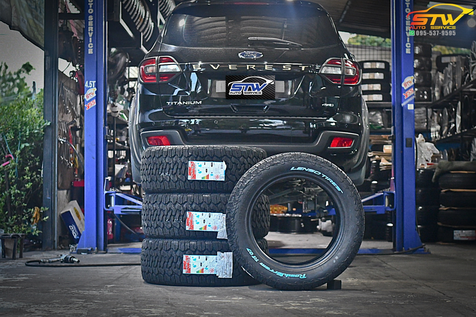 เปลี่ยนยาง FORD EVEREST LENSOTIRES RT07 275/55R20 117S