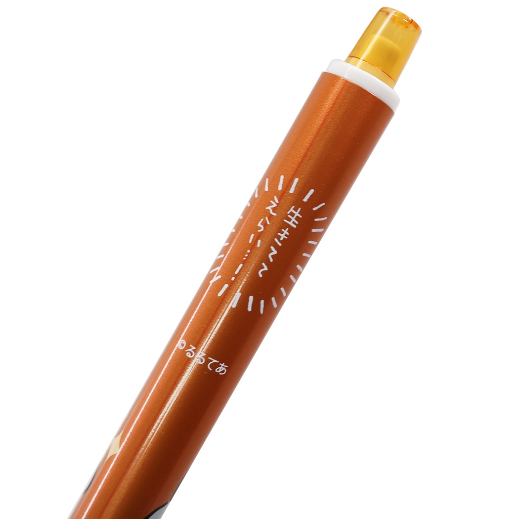 ดินสอกด Kurutoga ลายเพนกวิน Koupen Chan สีส้ม แบรนด์นี้ขึ้นชื่อด้านมีระบบเหลาไส้เองในตัวดินสอ ทำให้เวลาเขียนเส้นจะคมชัดตลอด