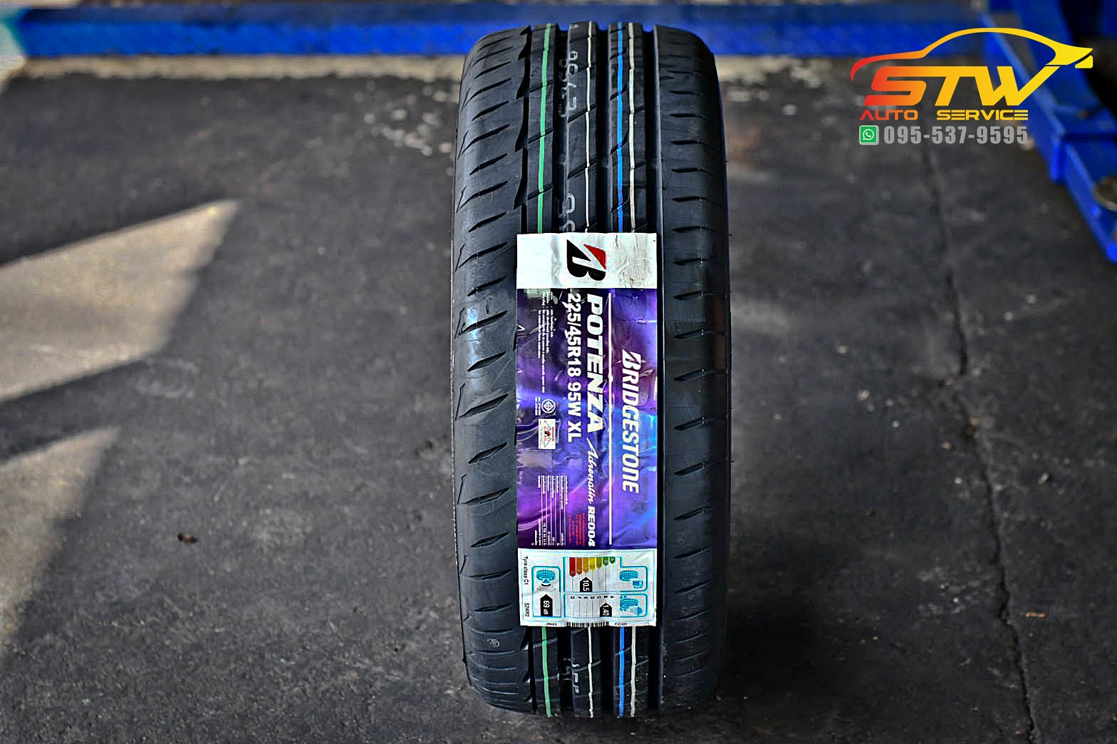ยางใหม่ BRIDGESTONE POTENZA RE004 225/45R18 98W