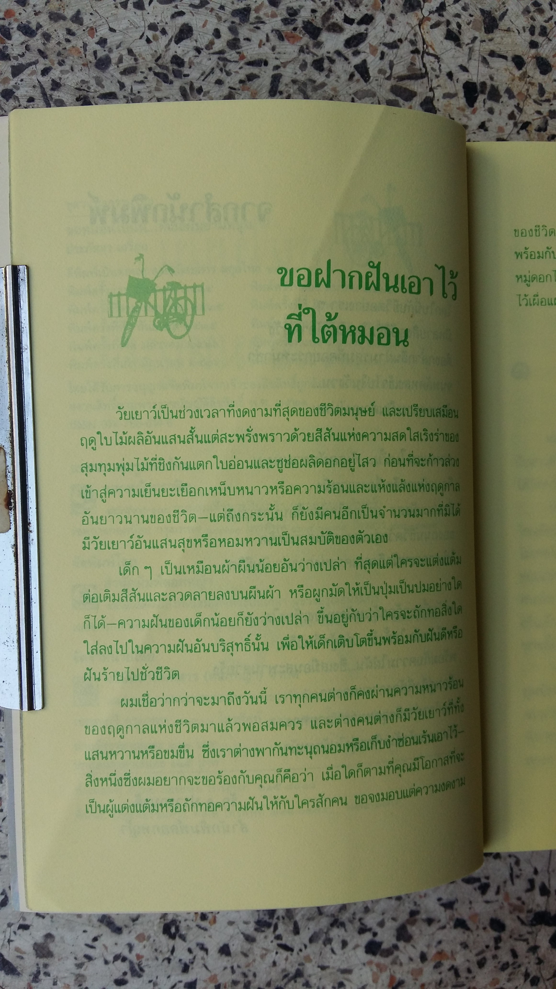 ขอหมอนใบนั้นที่เธอฝันนยามหนุน / ประภัสสร เสวิกุล