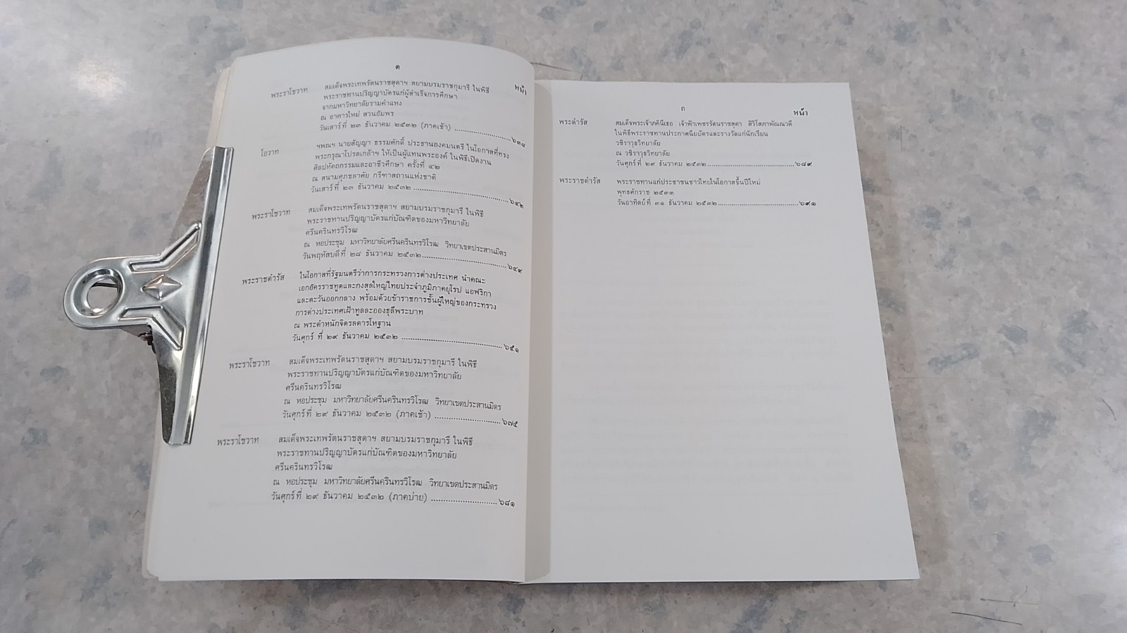 ประมวลพระราชดำรัส และ พระบรมราโชวาท พุทธศักราช ๒๕๓๒ (สภาพไม่สมบูรณ์)