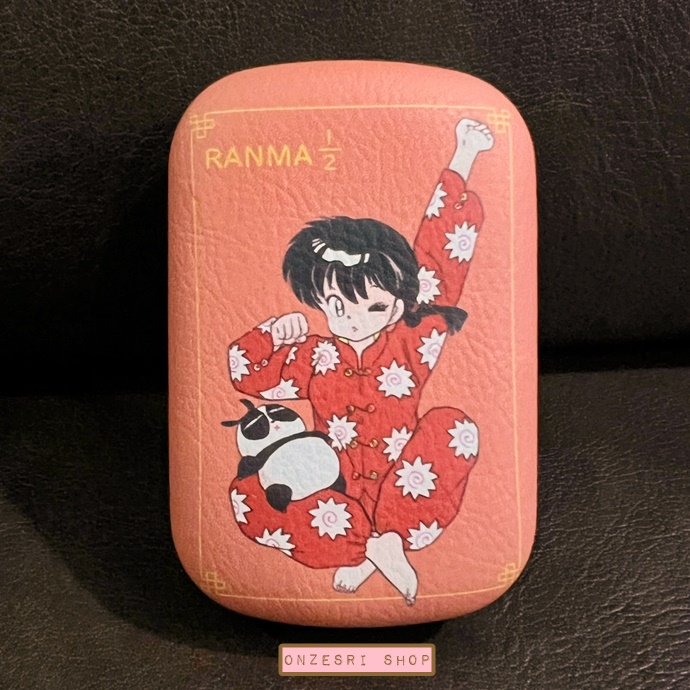 กล่องเล็ก Ranma 1/2 Accessory Case ทำจากหนัง PU มีกระจกด้านใน ใส่ของเล็กน้อยได้ ขนาด 5.5 x 8.5 ซม.