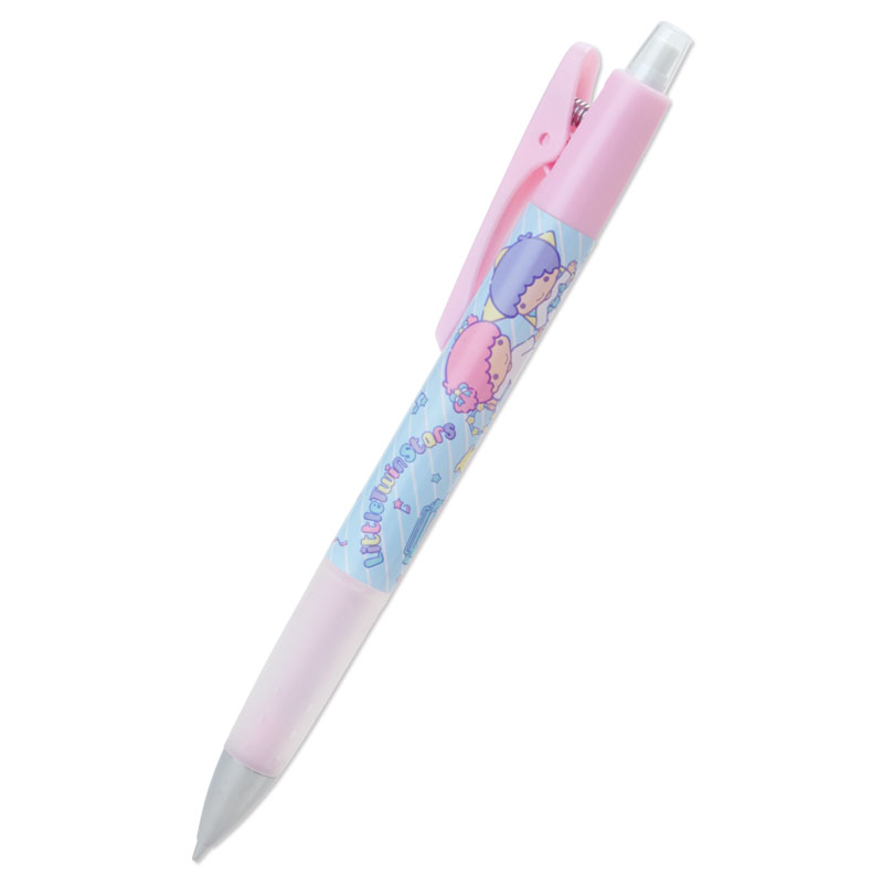 ดินสอกด Pilot Opt. ลาย Little Twin Stars สีชมพูฟ้า สะดวกตรงการเขย่าไส้ได้แทนการกด (คล้าย Dr.Grip ค่ะ)
