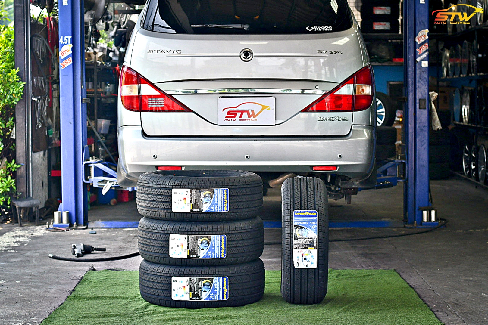 ยาง GOODYEAR ASSURANCE MAXGUARD SUV 235/60R16 100H ติดตั้งใส่ SANGYONG STAVIC SY270