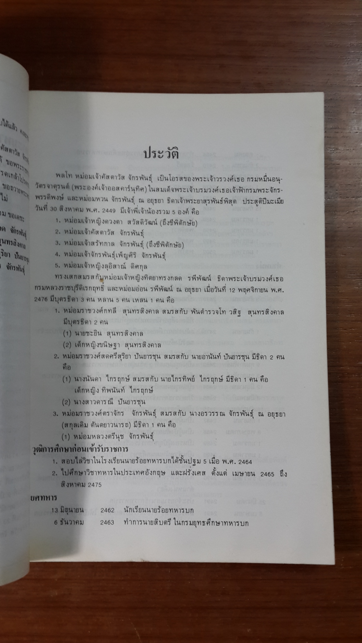 อนุสรณ์ในงานพระราชทานเพลิงศพ พลโท หม่อมเจ้าคัสตาวัส จักรพันธุ์