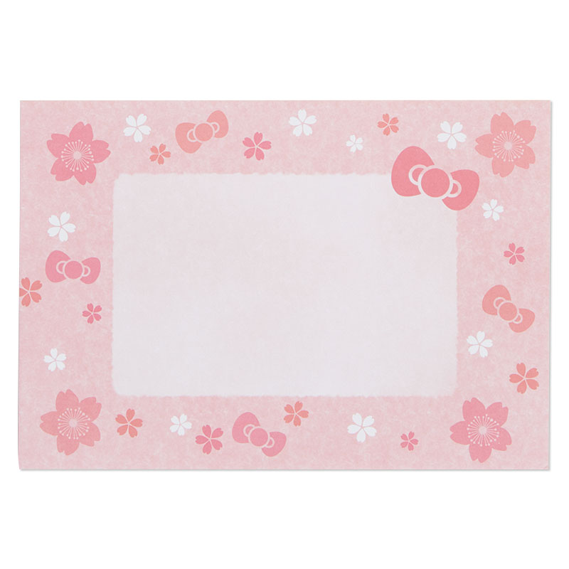 Sanrio Card - Pop up ลาย Hello Kitty Kimono (Japan Limited) แบบนั่ง ด้านล่างเขียนได้ มาพร้อมซองลายน่ารัก ขนาดก่อนกาง 11.5 x 0.5 x 15.5 ซม.