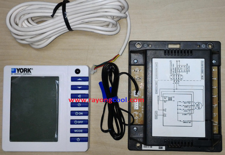 รีโมทแอร์ York สำหรับ Fan coil รุ่น FLCT36 สำหรับแอร์ 36000- 48000 Btu