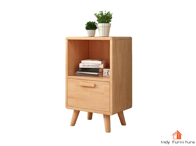 ตู้วางทีวีไม้ยางพารา รุ่น Dora สีธรรมชาติ