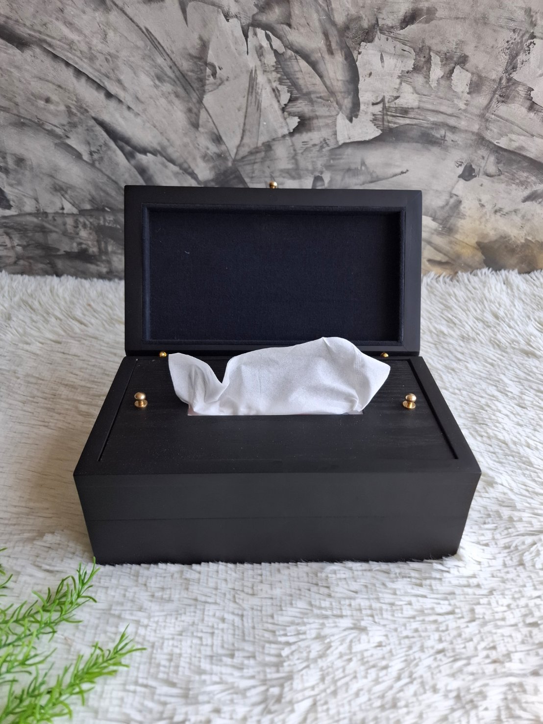 กล่องไม้ใส่ทิชชู