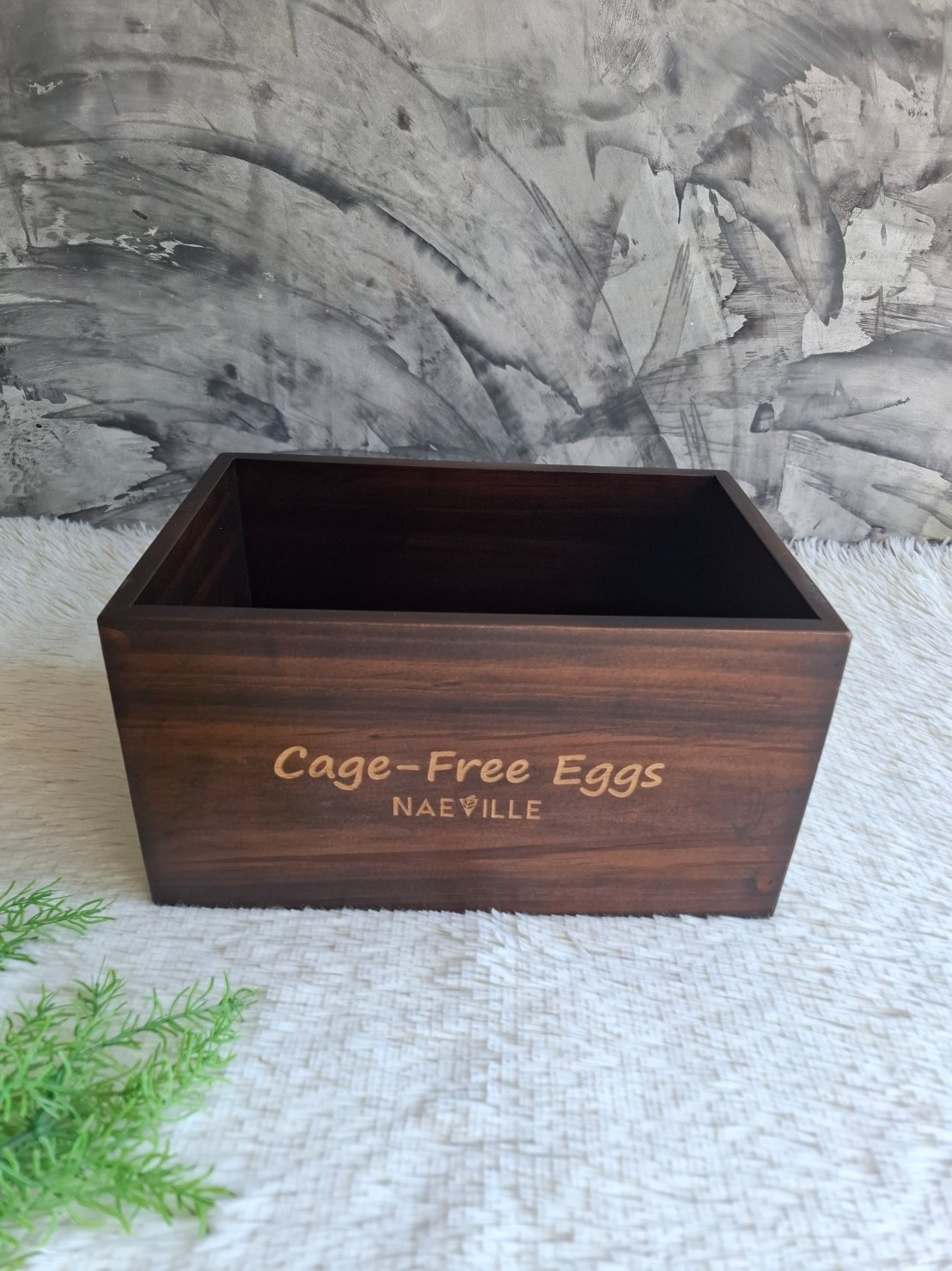 ถาดไม้ใส่ไข่ไก่